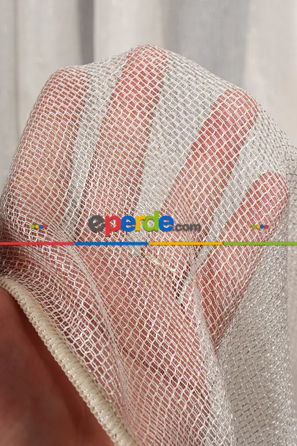 Salon Tül Modelleri - Smooty Örgü Düz Tül Perde Ütü İstemez