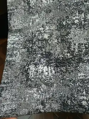 Patinedesenli Gri Jakar Fon Perde (180)- Gri-füme-antrasit