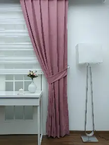 Mutfak - Pembe - Düz Fon Perde 827