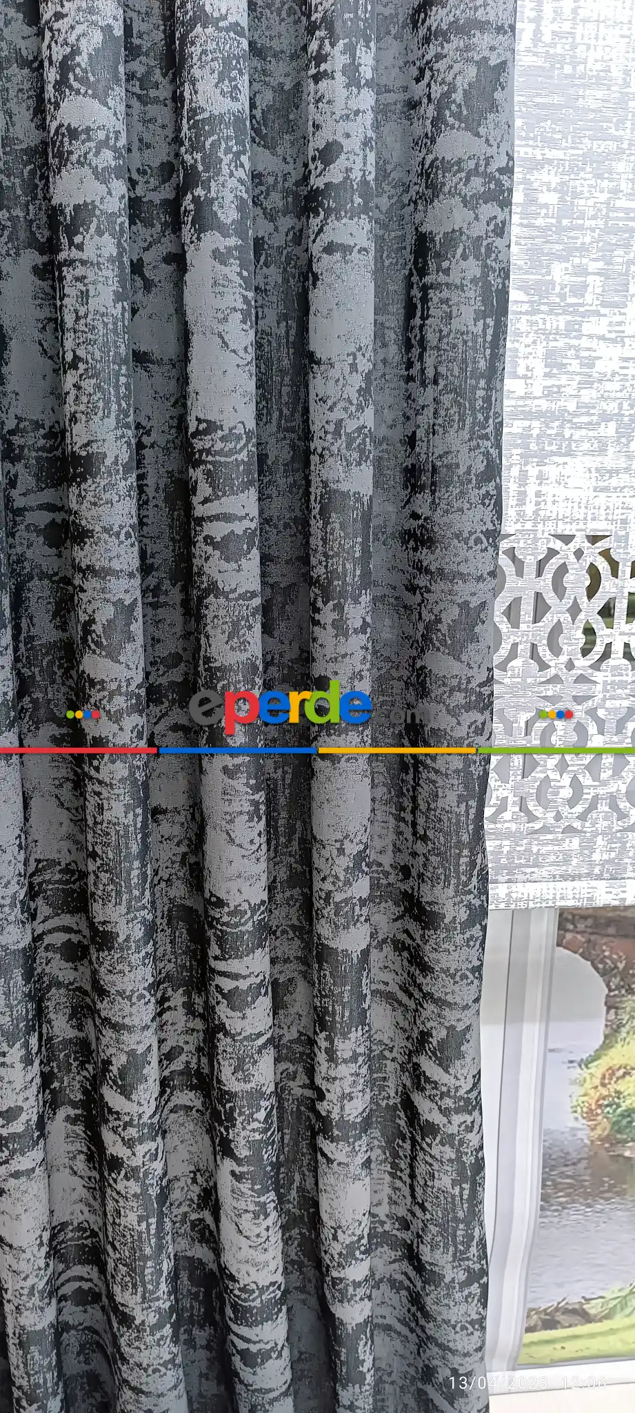 Salon Fon Perde - 2025 Elit Modern Damask Desenli Fosforlu İplik Dokuma Fon Perde - 3