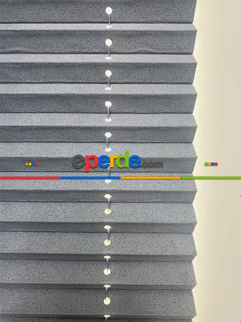 Plisel Perde, Gri Blackout Serisi Cam Balkon Perdesi 1. Kalite Matkapsız Montaj Yaylı Sistem