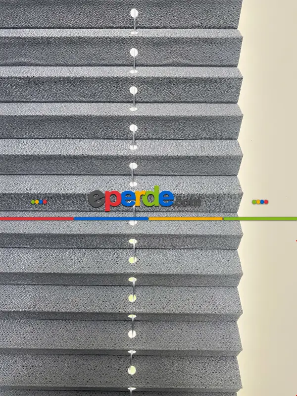 Plisel Perde, Gri Blackout Serisi Cam Balkon Perdesi 1. Kalite Matkapsız Montaj Yaylı Sistem