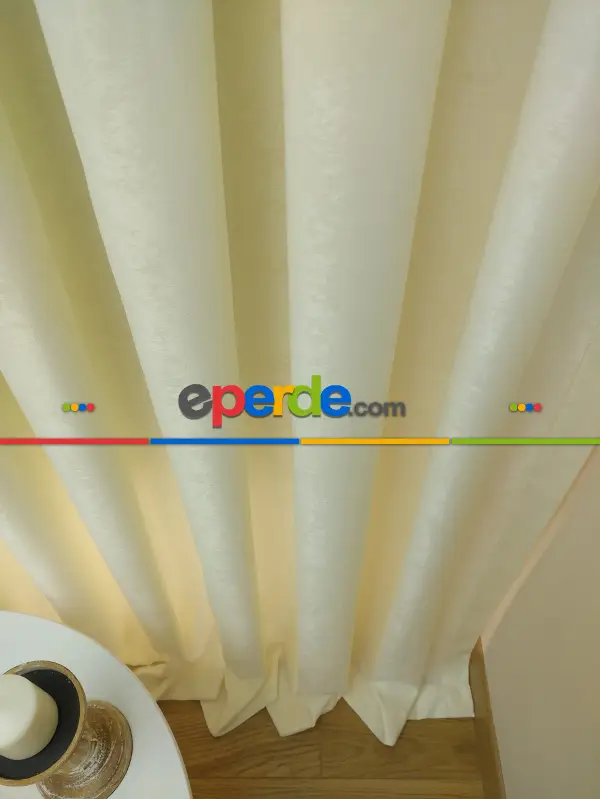 Soft Fon Perde- Krem