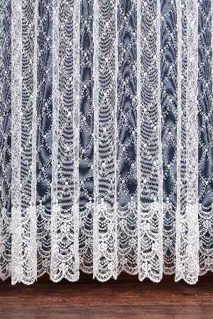 Balık Ağı Brode İşlemeli Tül Perde