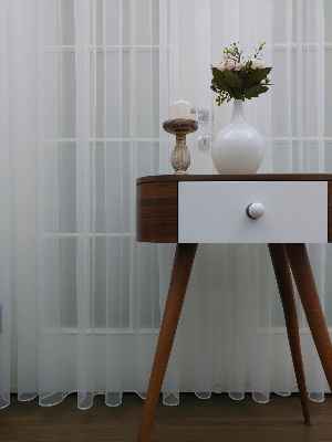 Salon Tül - Düz Tül Pırıltılı Zemin Perde- Ekru