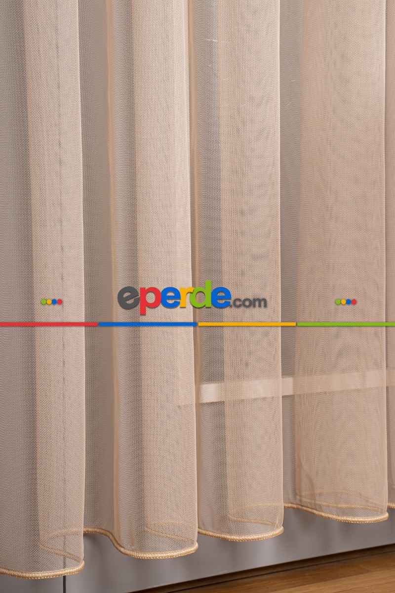 Genç Odası Vizon Grek Tül Perde Petek Zemin