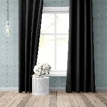 Blackout Karartma Tek Kanat Fon Perde Siyah