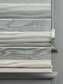 2025 Sezonu - Degrade Renk Geçişli Micro Pileli (pilise) Zebra Perde- Gri