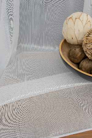 Salon - Çizgili Tül Perde 1.kalite Ağır Gramajlı