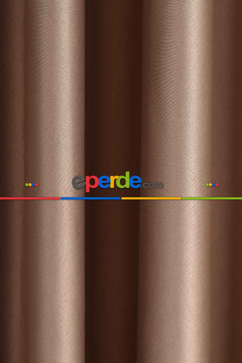 Yatak Odası Fon Perde - Vizon Blackaut Fon Perde 0 Işık Geçirmez