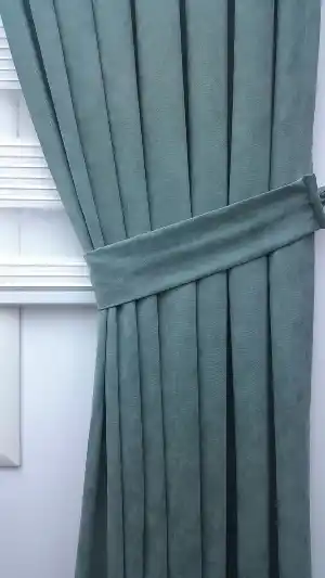 Turkuaz Yeşili Ara Renk - Düz Fon Perde (280 Eninde)- Turkuaz Yeşili Ara Renk