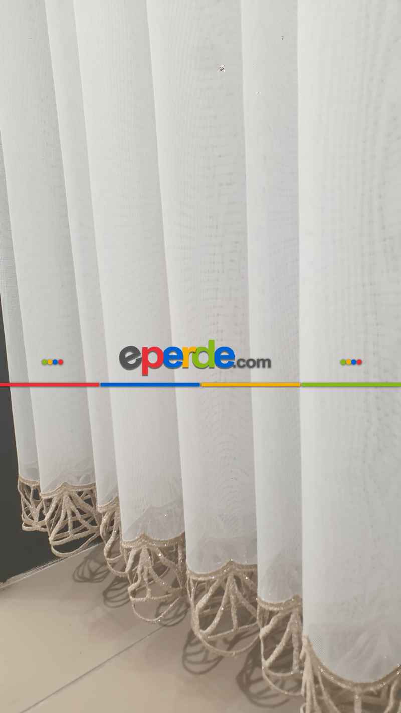 Modern Tarz Tasarım Comely Desen Tül Ütü İstemez