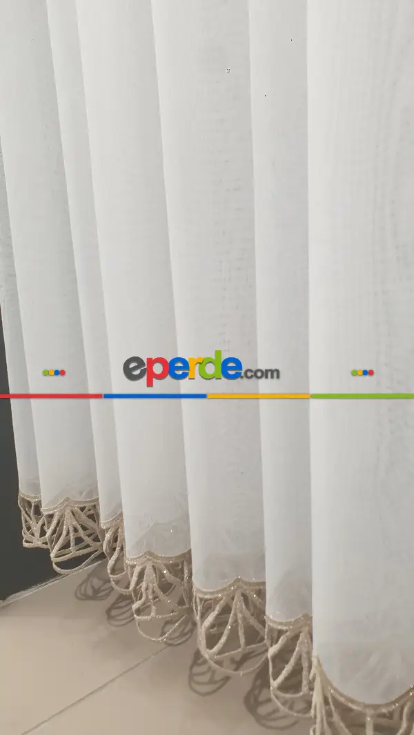 Modern Tarz Tasarım Comely Desen Tül Ütü İstemez