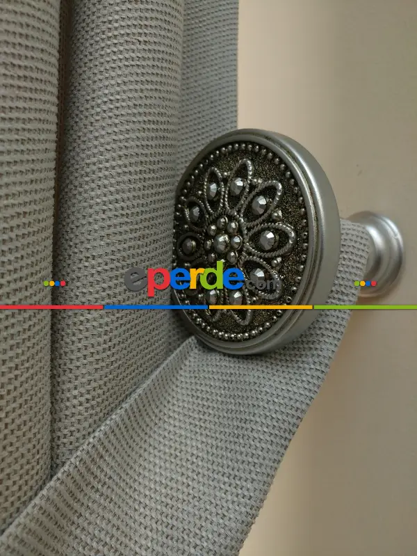 Pudra - Düz Fon Perde ( En 180cm Dökümlü Fon Perde)- Gri-füme-antrasit-bej