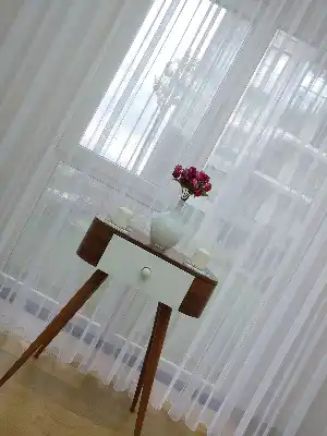 Sade Tül Perde - Beyaz
