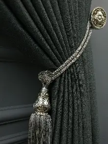 Modern Keten Görünümlü Işık Geçirmez Karatma Fon Perde 2025 Ikon- Füme-antrasit