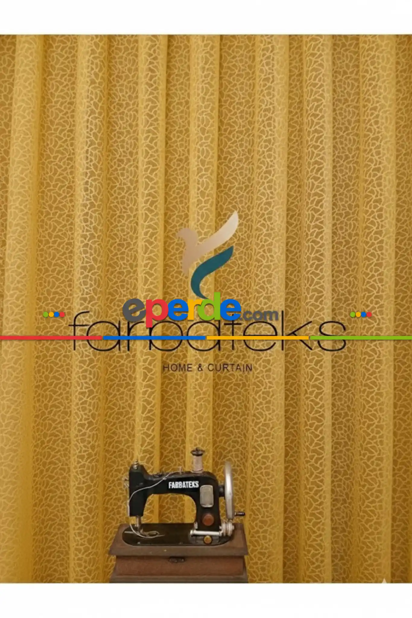 Sarı Hardal Sarısı Koyu Sarı Leopar Desen Desen Modern Tül Perde