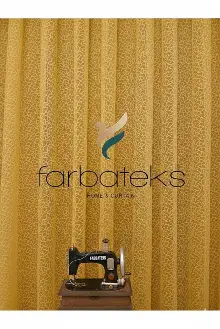 Sarı Hardal Sarısı Koyu Sarı Leopar Desen Desen Modern Tül Perde