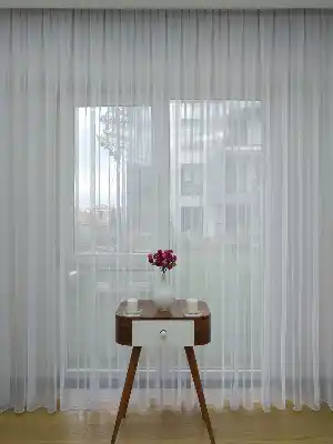 Sade Tül Perde - Beyaz