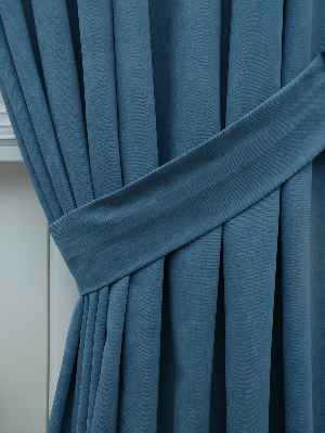 Mavi Düz Fon Perde (280 Eninde)- Mavi