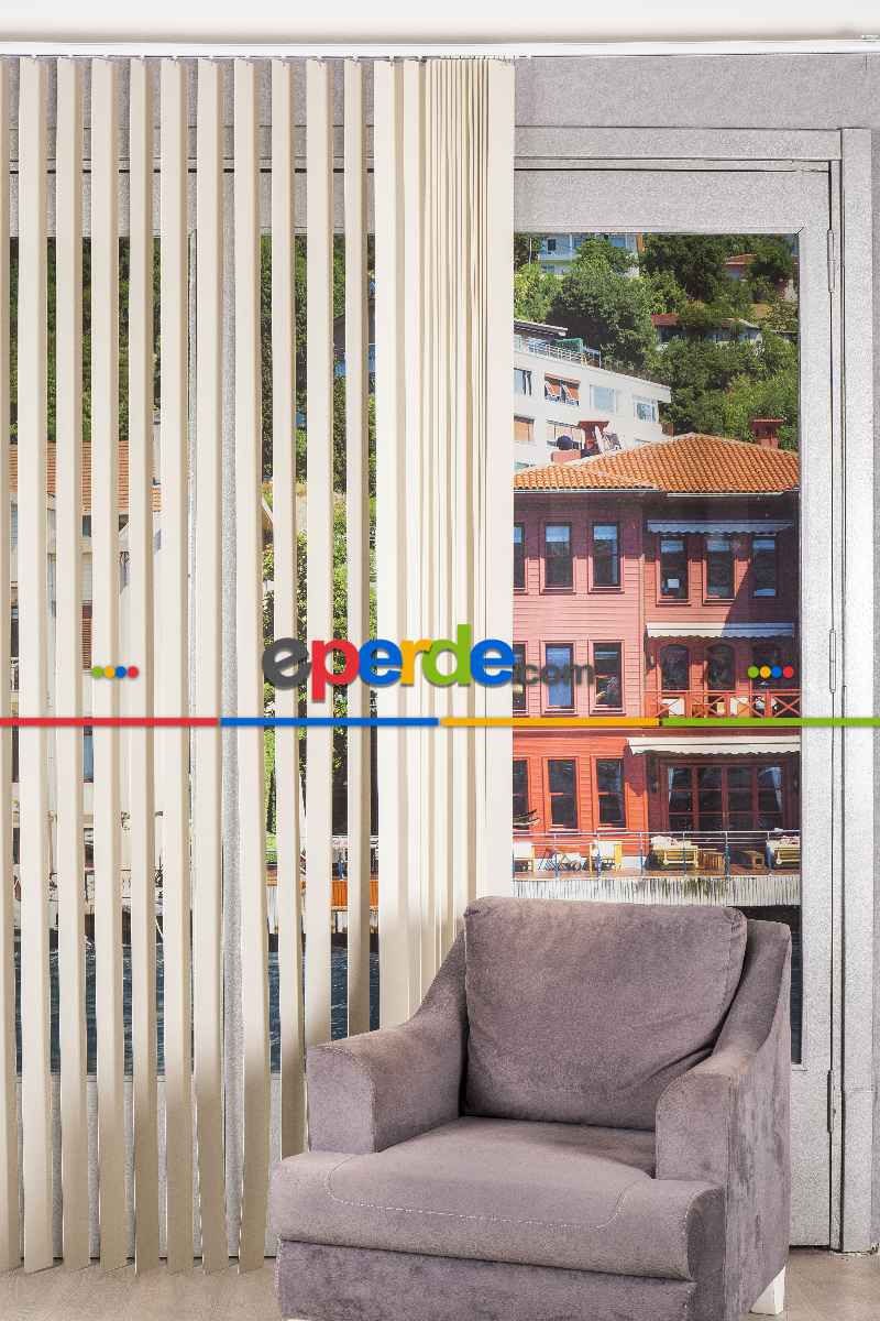 Fırsat !!!!pvc Dikey Perde 1. Kalite-- Krem