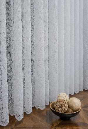 Taç Pırlanta Örme Tül Ekru