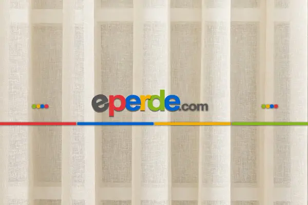 Pilesiz Bej Natural Keten Tül Düz Dikiş 200cm X 270cm 