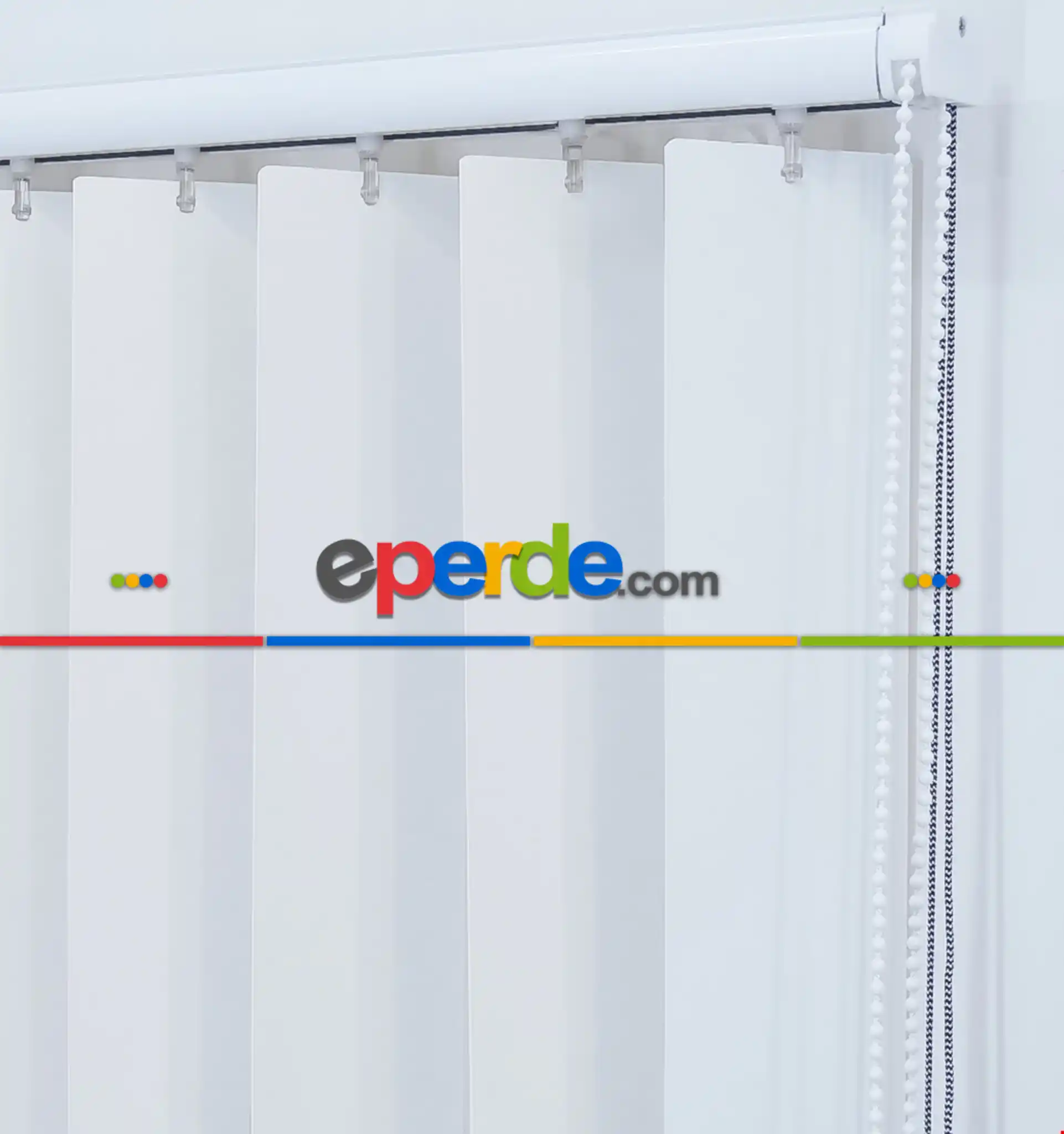 Pcv Dikey Perde Kırık Beyaz - Ofis Perdesi - Dikey Stor Perde