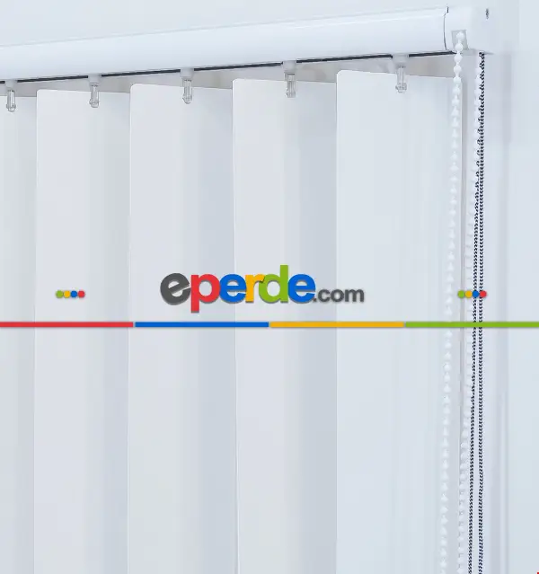 Pcv Dikey Perde Kırık Beyaz - Ofis Perdesi - Dikey Stor Perde