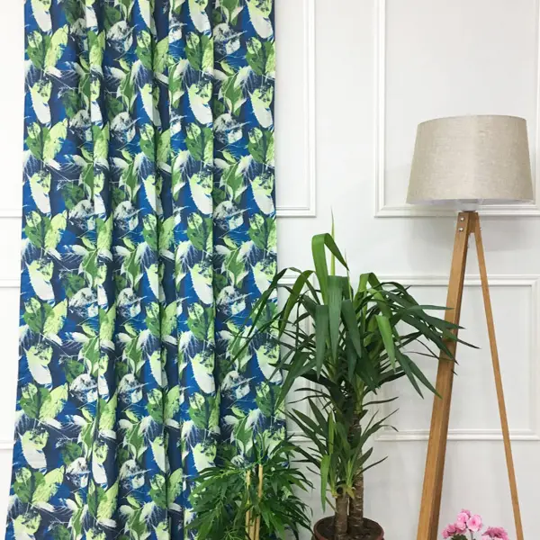 Mutfak Fon Perde Baskılı- Yeşil