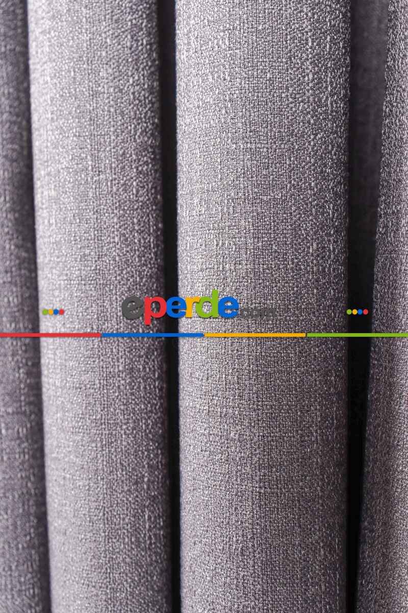 Gri Jakar Dokuma Fon Perde