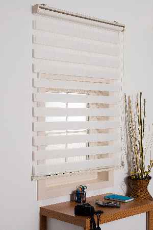 Beyaz Düz Zebra Perde- Beyaz