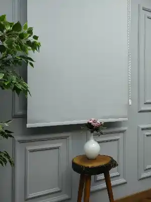 2021 Sezonu - Stor Perde Düz Pvc (mat) - Mat Polyester Stor- Gri-füme-antrasit