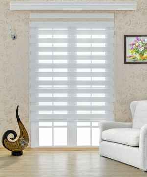 Mutfak Zebra Perde Düz Seri- Beyaz