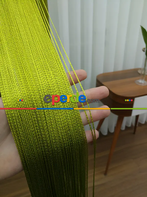 Yeşil İp Perde - Fıstık Yeşili- Yeşil