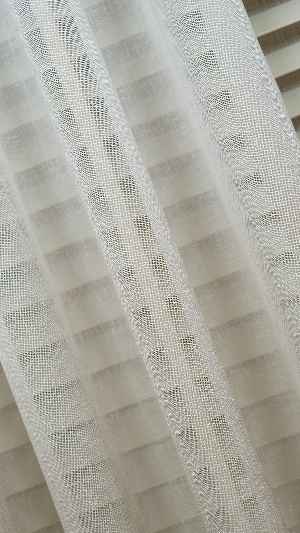 Keten Ekru Bej Degrade Geçişli Tül Perde, Ağır Gramajlı Premium Seri, Eteği Kurşunlu