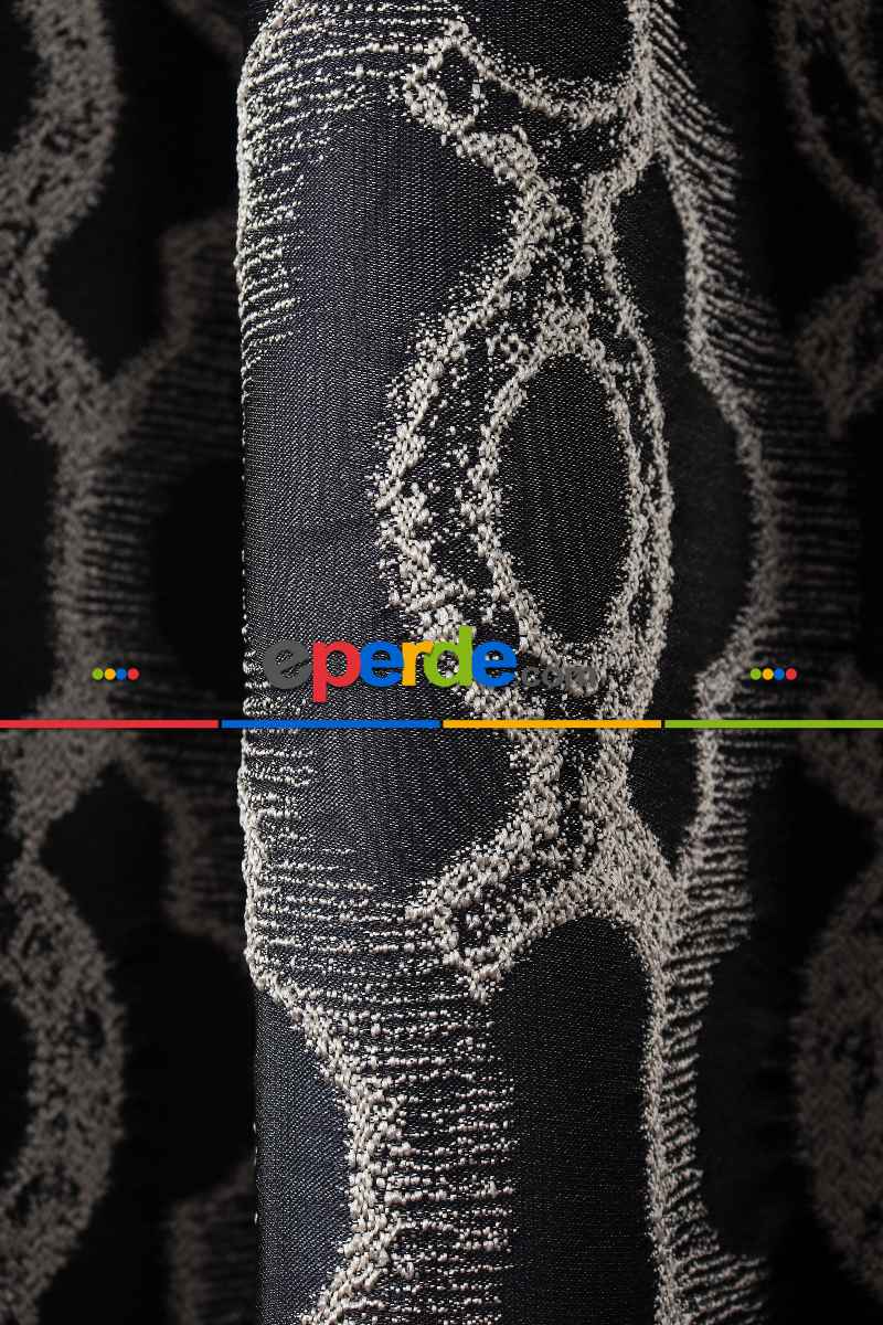 Yatak Odası Fon Perde - S Pile Dökümlü Jakar Dokuma Fon Perde