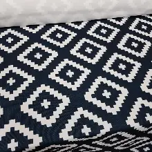 Siyah Mutfak Perdesi Kanat Fon Perde Modern Desenli- Siyah