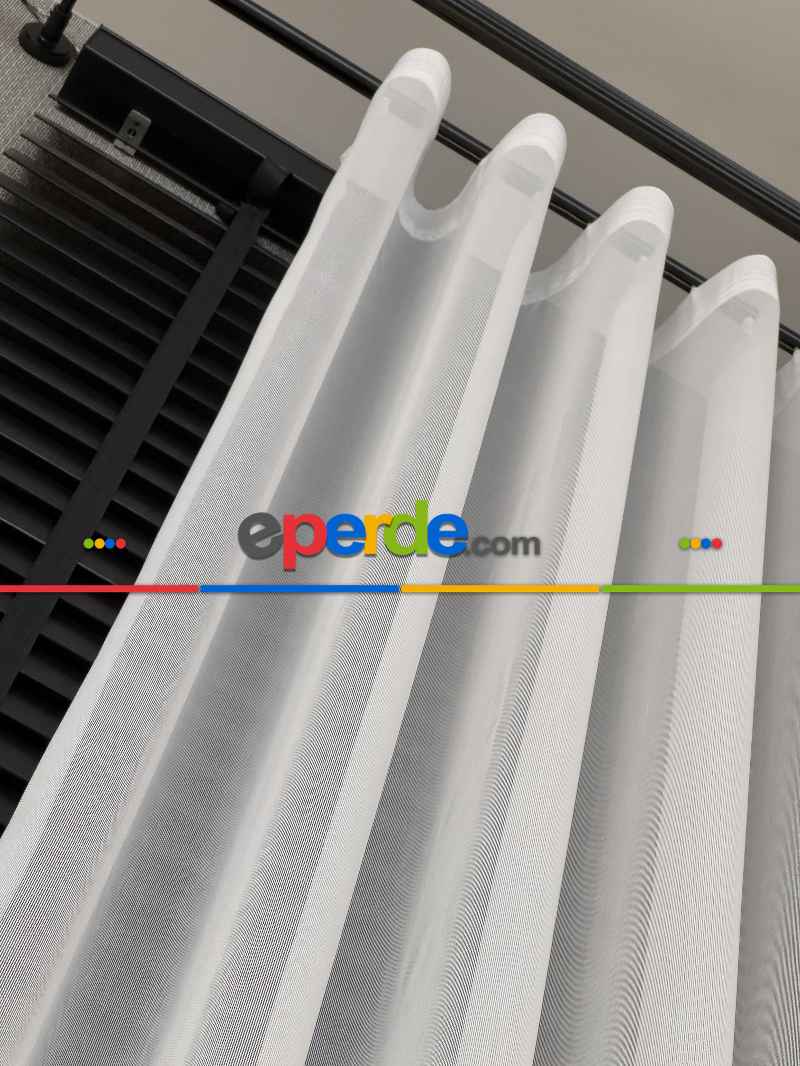 Genç Odası Düz Tül Perde Premium Serisi - Hafif File Tül - Ekru Renk - Ürün Videosu Açıklamada Vardır