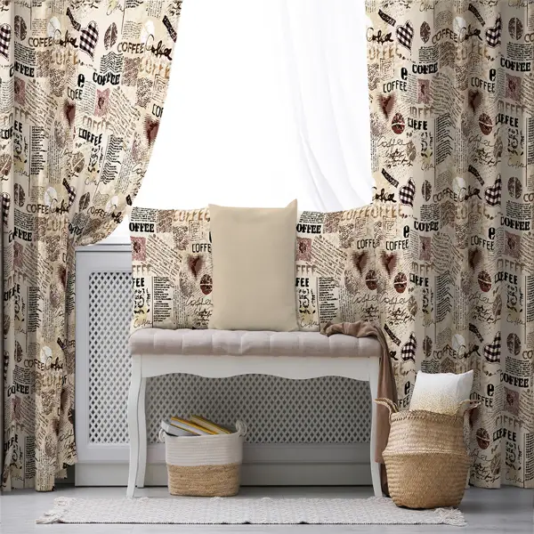 Mutfak Fon Perde Evim494 Kumaşı Kalındır Duck Bezi Değildir- Mavi-beyaz