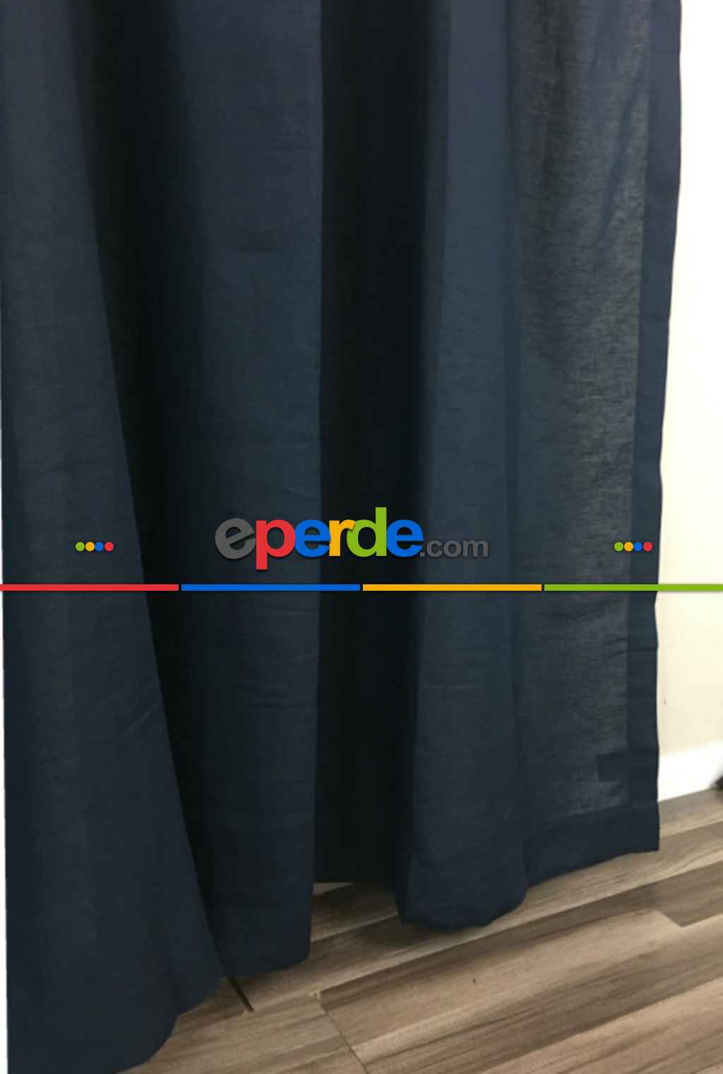 Düz Keten Fon Perde - Füme (ince)- Füme