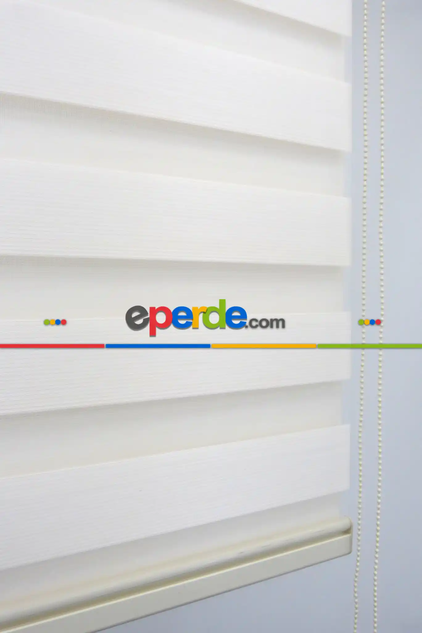 New Düz Zebra Perde- Krem Açık