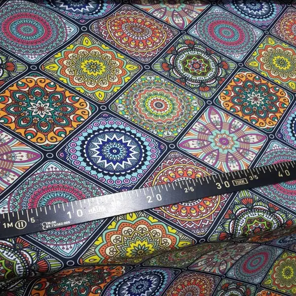 Mutfak Fon Perde Baskılı Evm403- Yeşil