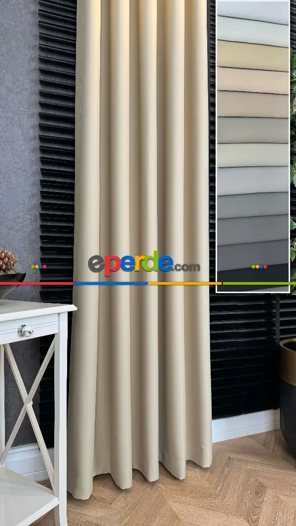 Yatak Odası - Premium 0 Blackout Karartma Fon Perde