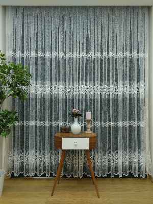 Brode İşlemeli Tül Perde Konak 701- Ekru