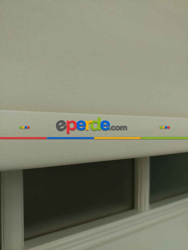 Stor Perde Karartma Blackout (pvc Kaplama) Kalın Dokulu- Krem Koyu