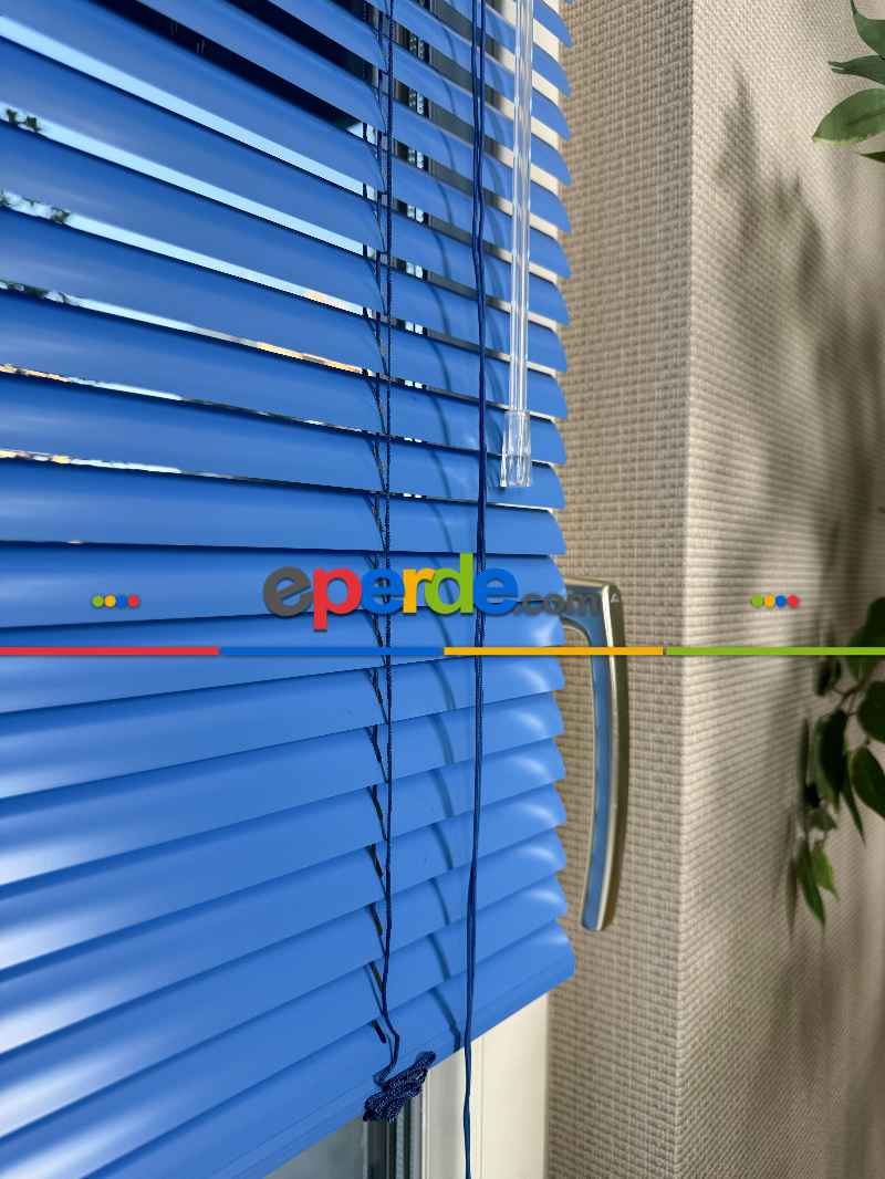 Mavi Alüminyum Jaluzi Perde - 25mm