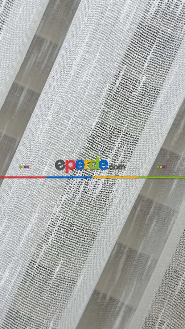 Yatak Odası - Ekru, Bambu Keten,tül Perde,yumuşak Ve Dökümlü