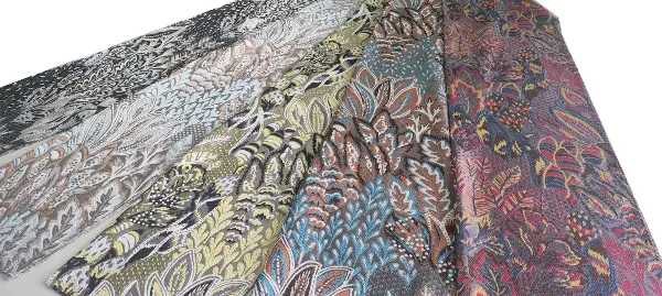 Taç Amazon Renkli Yaprak Model Pano Fon Perde 70cm X 290cm 