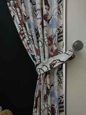 Marilyn Monroe Fon Perde- Mavi-bordo